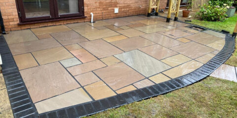 Indian Sandstone Patio in Mold