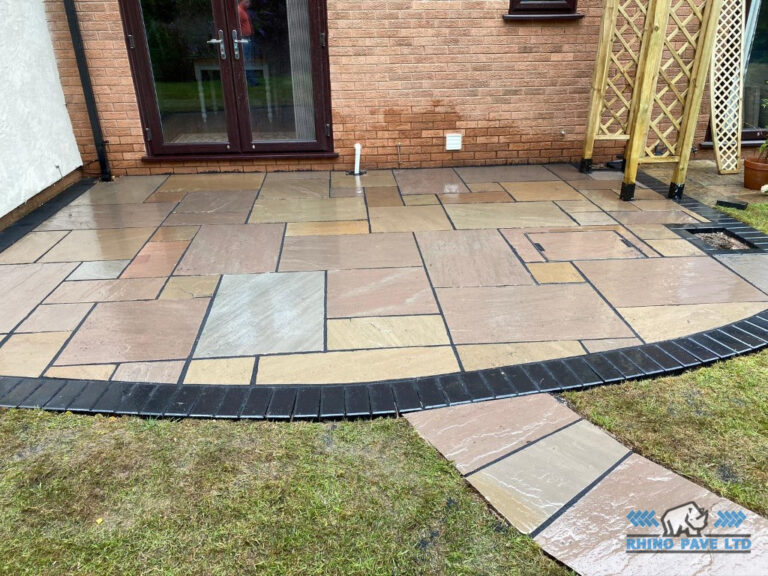 Indian Sandstone Patio in Mold
