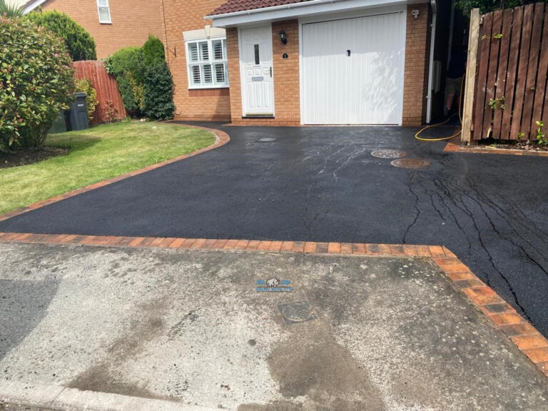 Tarmac Driveway with Block Paving Edging in Ellesmere Port
