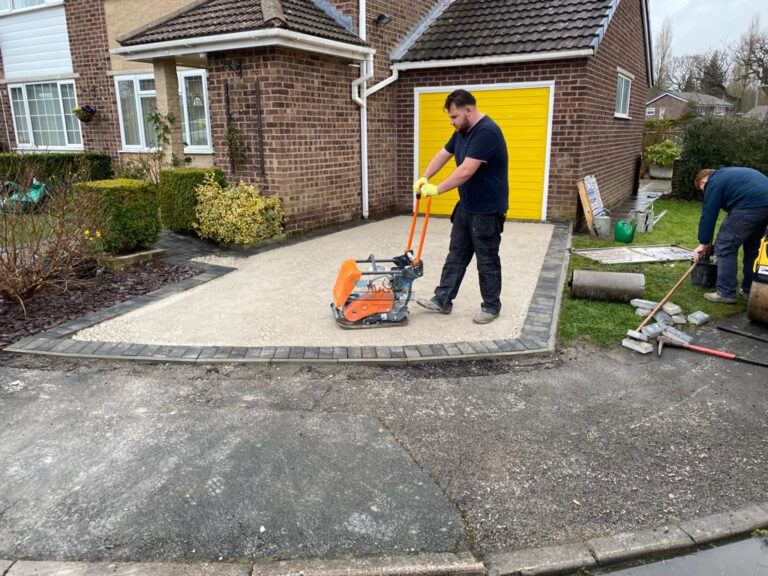 Tarmac Driveway with Slate Grey Border in Northop