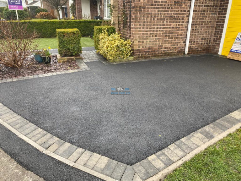 Tarmac Driveway with Slate Grey Border in Northop