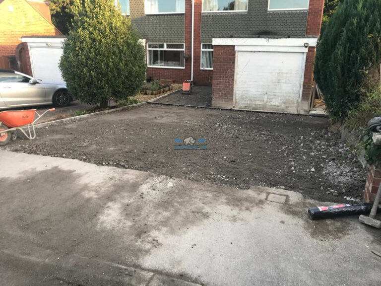 Brindle Block Paved Driveway with Charcoal Edging in Connah's Quay, Flintshire
