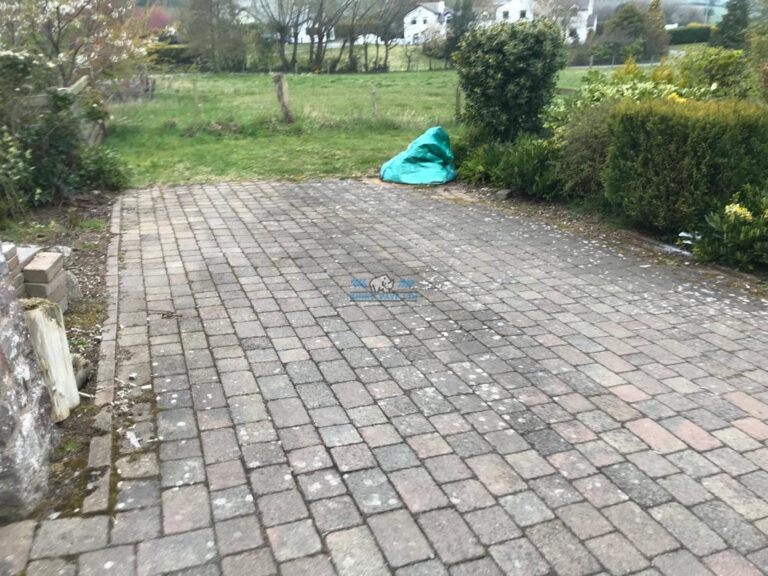 Tarmac Driveway with Natural Grey Paved Apron and Edging in Holywell, Flintshire
