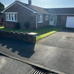 Resin-Bound Driveway with Charcoal Edging, Step and ACO Channels in…
