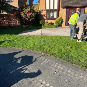 Charcoal Block Paved Driveway with Natural Grey Edging and Doorstep…