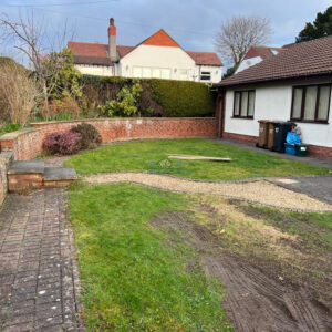 Heather Block Paved Driveway with Charcoal Border, Retaining Wall and…