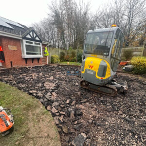 Natural Grey Block Paved Driveway with Charcoal Edging in Runcorn,…