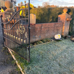 Tarmac Driveway with Charcoal Border, New Fencing and Wall Cladding…