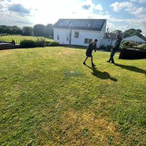 Turf Lawn and Fence Installation in Bagillt, Flintshire